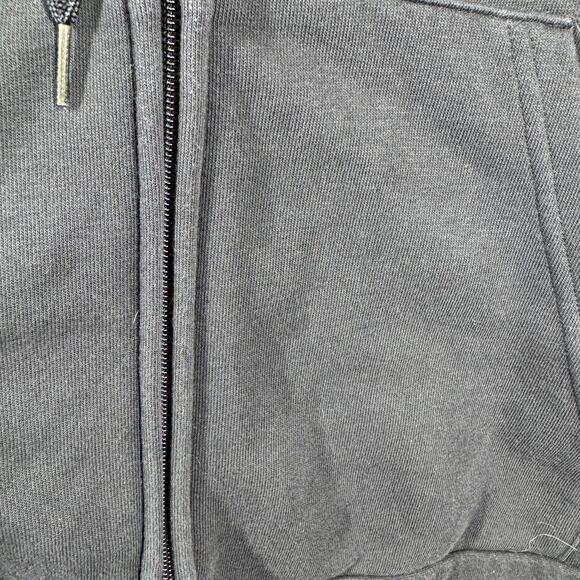 Adidas Sweatshirt Women L Black White Full Zip Streetwear Active Athleisure Walk - Picture 6 of 8